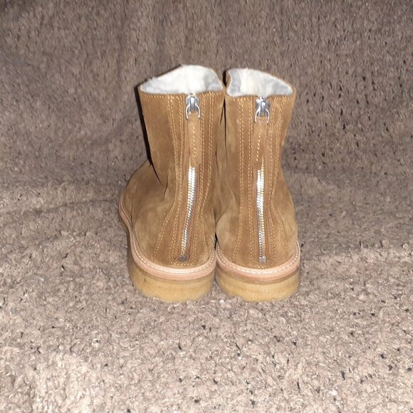 WANT LES ESSENTIALS-Stevie-Brown Suede Crepe Sole Boots-Size 9-Near Mint - Picture 6 of 10
